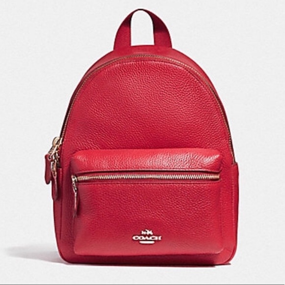 Coach Handbags - Coach red mini Charlie backpack